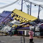 Windstorm damage business in Philippines