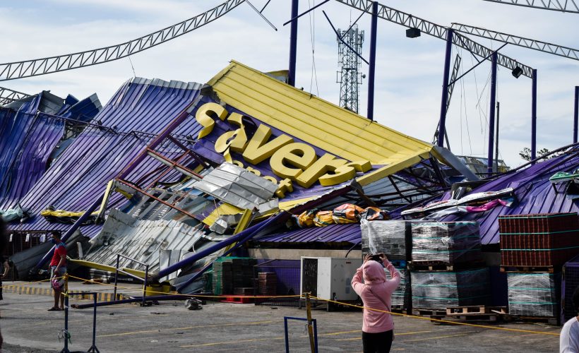 Windstorm damage business in Philippines